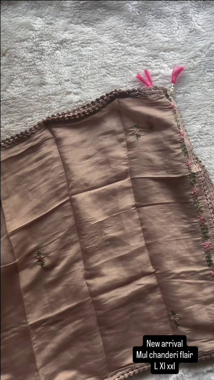 Mal Cotton A Line Kurta Pant Set -1 - Image 3