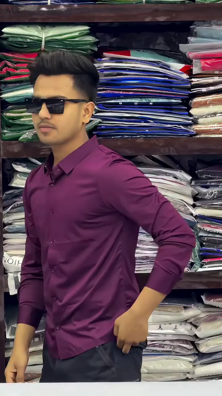 Men's Regular Fit Solid Soft Touch Cotton Casual Shirt with Pocket Design with Spread Collar & Full Sleeves Formal Shirt Men's Button-Down Shirt - Image 12
