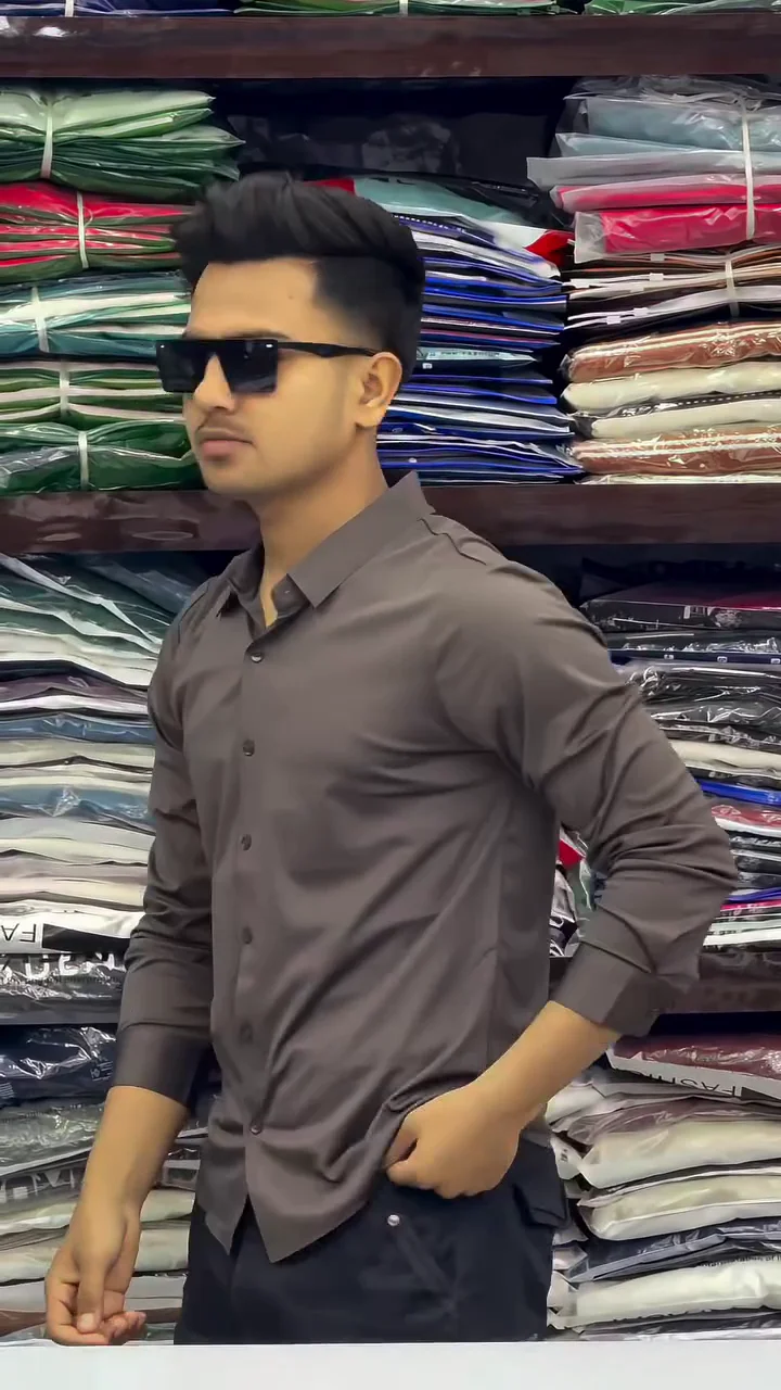 Men's Regular Fit Solid Soft Touch Cotton Casual Shirt with Pocket Design with Spread Collar & Full Sleeves Formal Shirt Men's Button-Down Shirt - Image 7