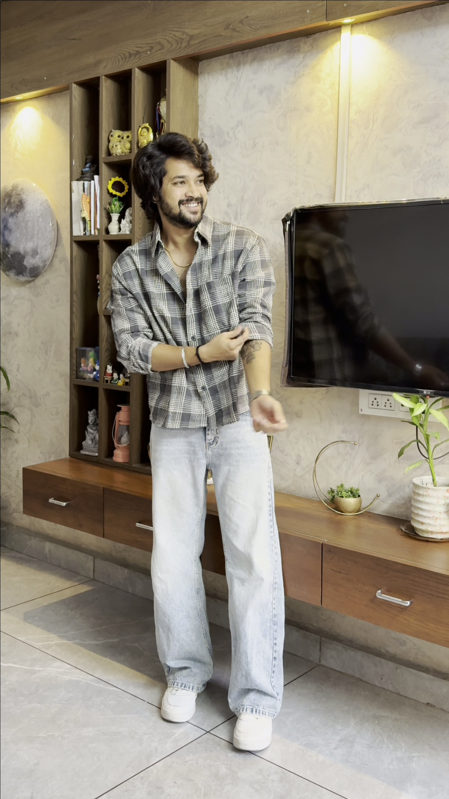 Men’s "Sandstone Drift" Oversized Textured Shirt – Premium Cotton-Linen Canvas