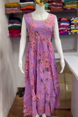 Lavender Floral Maxi Dress