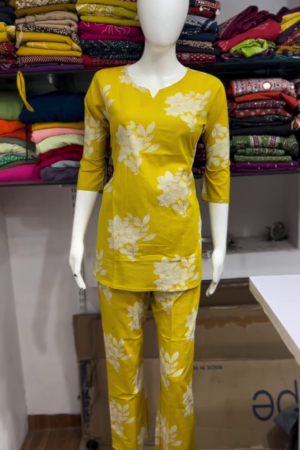 Sunshine Yellow Floral Co-Ord Set