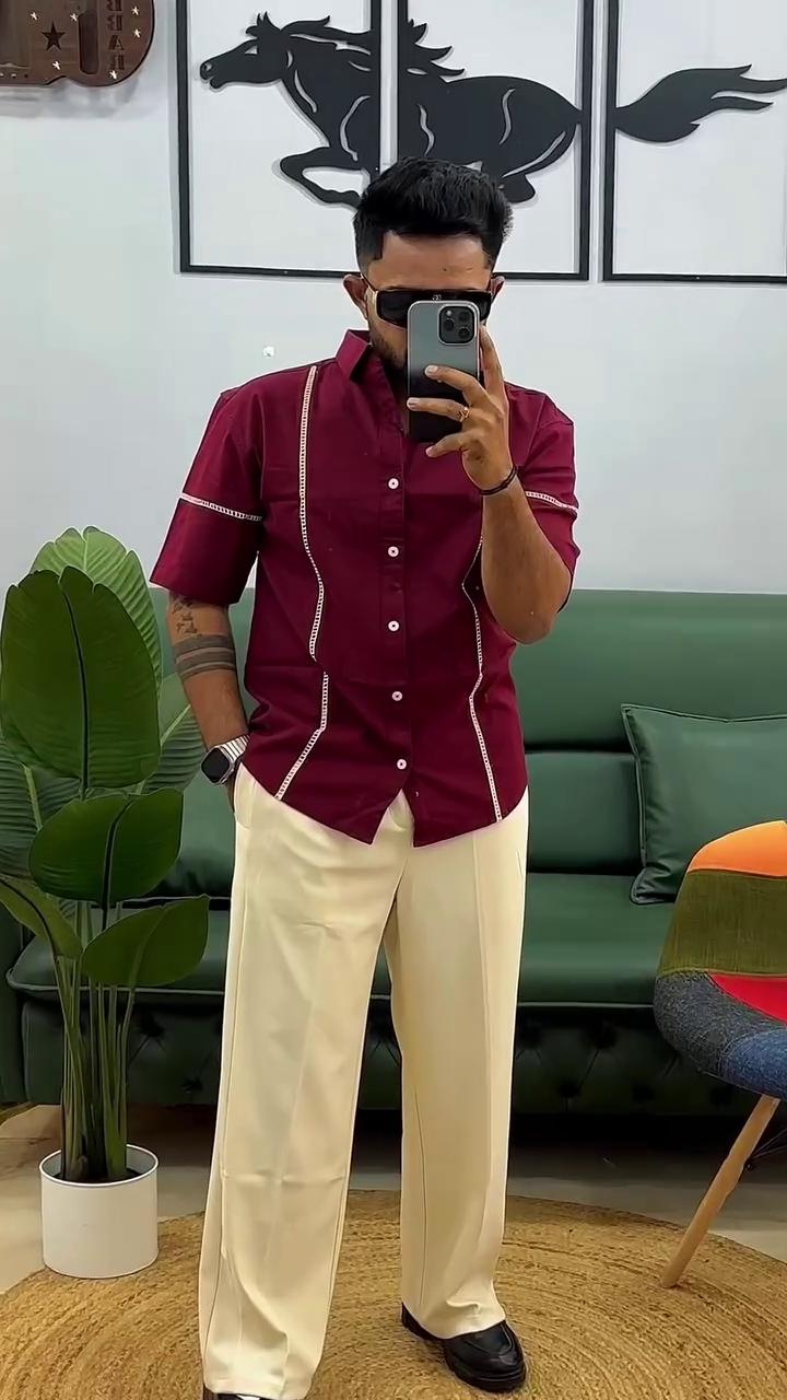 Men's Contrast Stitch Resort Shirt - Image 6