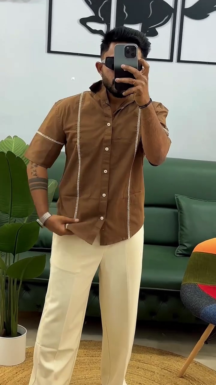 Men's Contrast Stitch Resort Shirt - Image 4