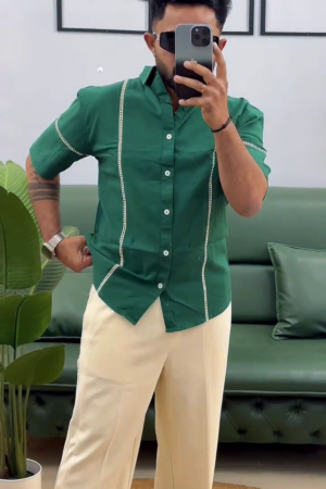Men's Contrast Stitch Resort Shirt