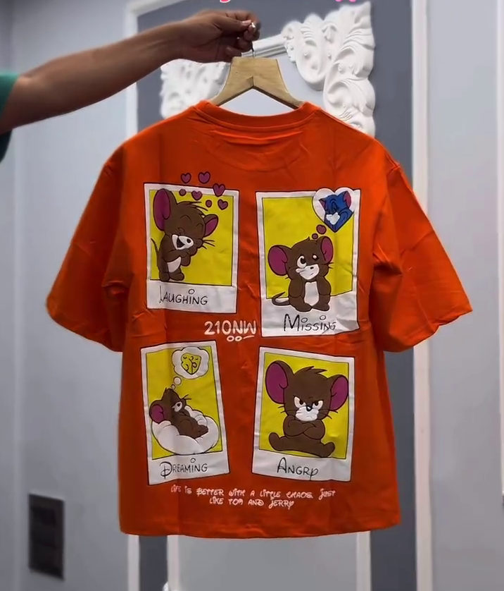 Men's Graphic Oversized T-Shirt (Front & Back) - Image 2