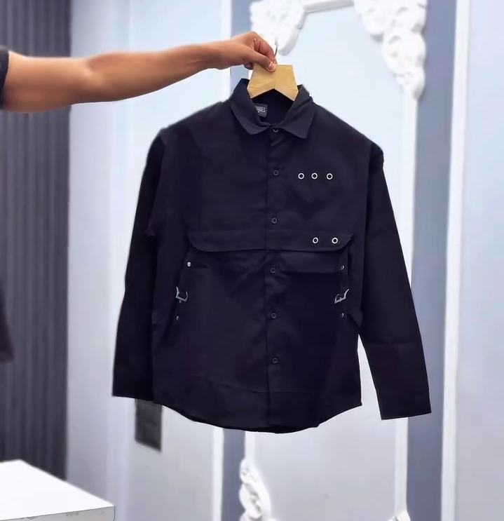 Men's Utility Buckle Overshirt - Image 7
