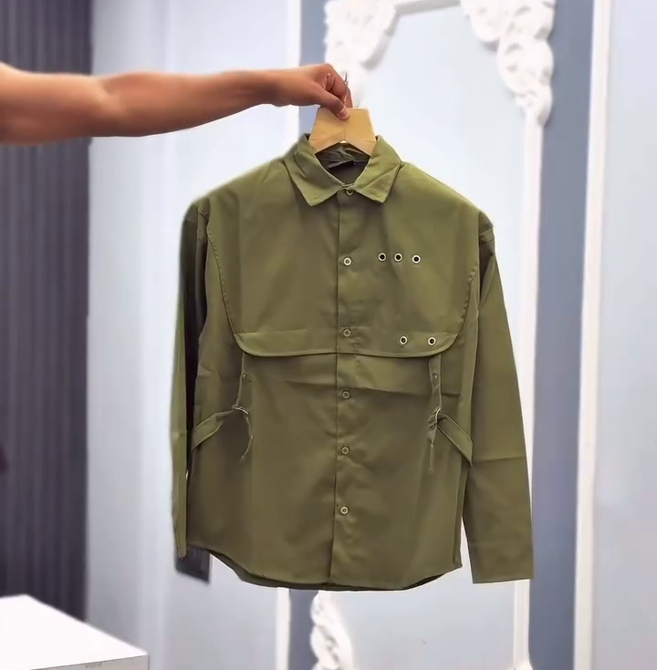 Men's Utility Buckle Overshirt - Image 4